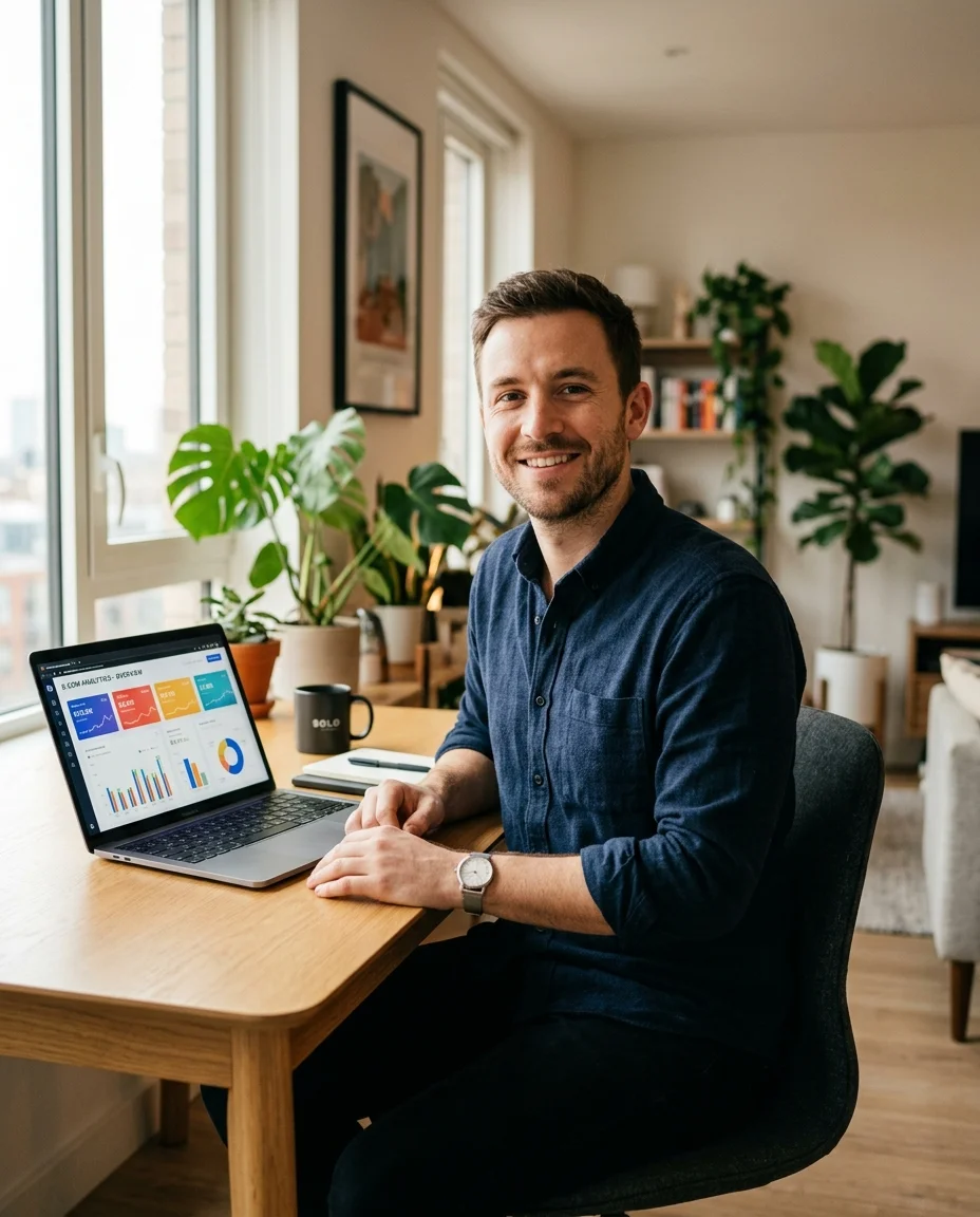 Solopreneur managing her ecommerce store