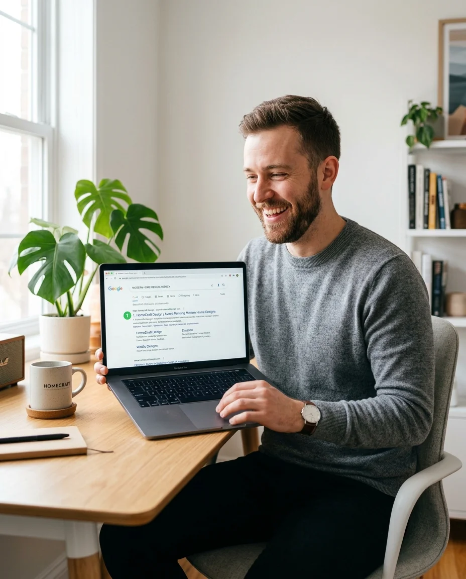 SEO specialist analyzing rankings